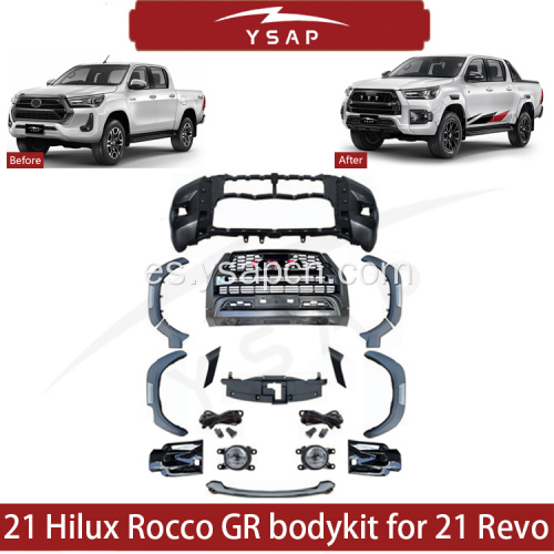 2021 Hilux Rocco Gr Bodykit para 2021 Revo